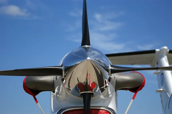 Klein vliegtuig propeller close-up — Stockfoto