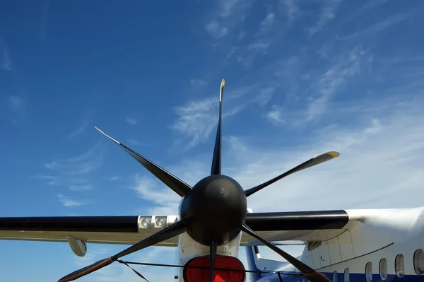 Small plane propeller closeup — Stock Photo, Image