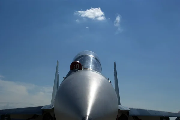 Dettaglio del Cockpit militare Jet — Foto Stock