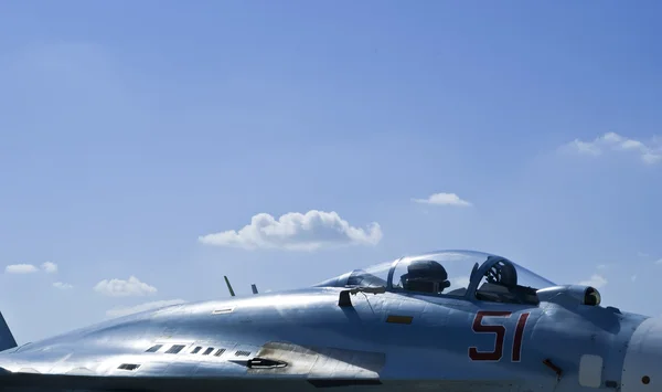 Detail of Cockpit military Jet — Stock Photo, Image