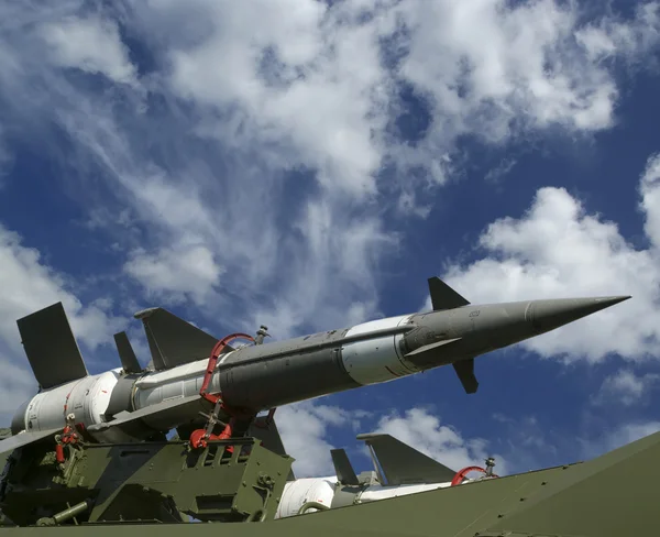 Modern Russian anti-aircraft missiles 5V27DE — Stock Photo, Image