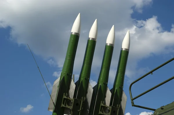Сучасні російські зенітні ракети — стокове фото