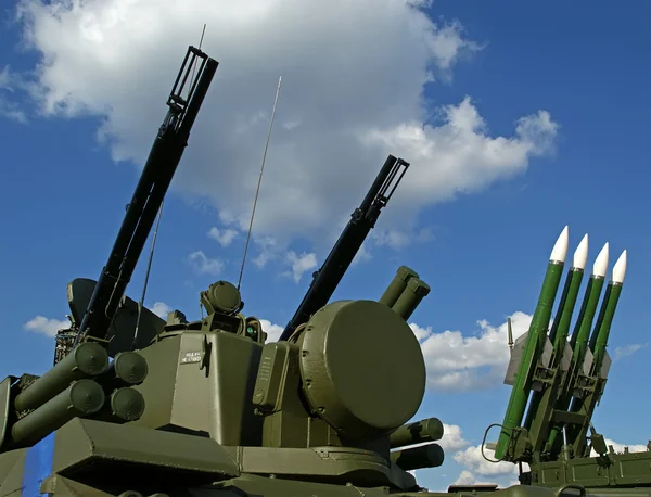 现代俄罗斯防空导弹 — 图库照片