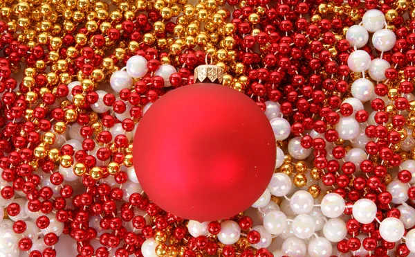Vánoční dekorace na bílém pozadí — Stock fotografie