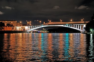 Moscow River, Andreyevsky Bridge clipart