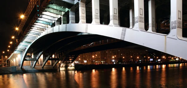 stock image Moscow River, Andreyevsky Bridge