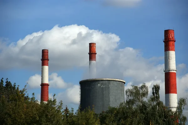 Tubos de la central eléctrica de carbón —  Fotos de Stock