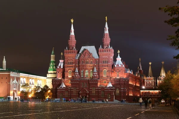 Éjszaka Red square. Moscow, Oroszország — Stock Fotó