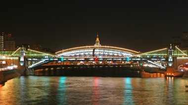 Moscow, Rusya Federasyonu. gece görünümü