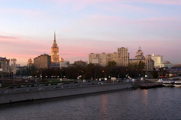 Москва, Російська Федерація. Нічний погляд — стокове фото