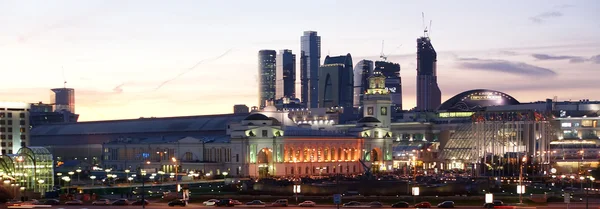 Moskva, Rusko. Noční pohled — Stock fotografie