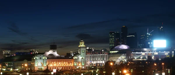 Moscow, Russia. Night View — Stock Photo, Image