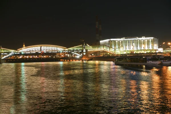 Москва, Россия. Ночной вид — стоковое фото