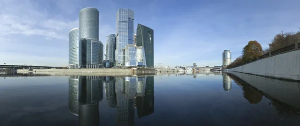 Panoráma a nemzetközi üzleti központ (város), Moszkva, Oroszország — Stock Fotó
