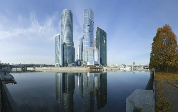 Panorama du centre d'affaires international (ville), Moscou, Russie — Photo