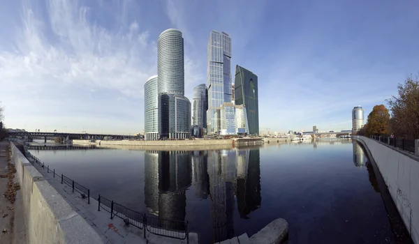 Panorama do centro de negócios internacional (Cidade), Moscovo, Rússia — Fotografia de Stock