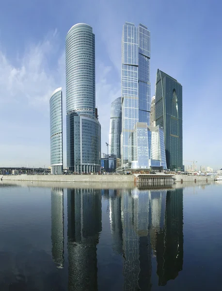 Πανόραμα του το διεθνές επιχειρηματικό κέντρο (πόλη), Μόσχα, Ρωσία — Φωτογραφία Αρχείου