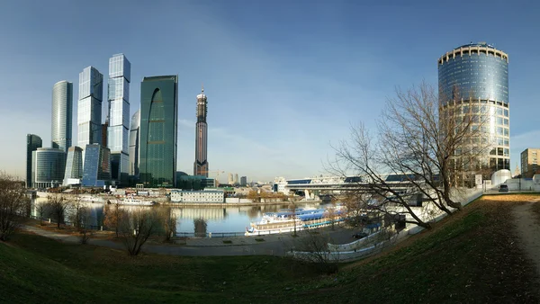 国際ビジネス センター (市)、モスクワ、ロシアのパノラマ — ストック写真