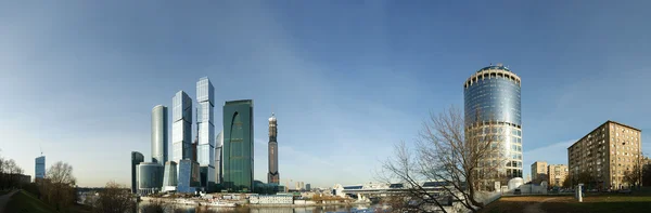 Panorama centrum międzynarodowego biznesu (miasto), Moskwa, Federacja Rosyjska — Zdjęcie stockowe