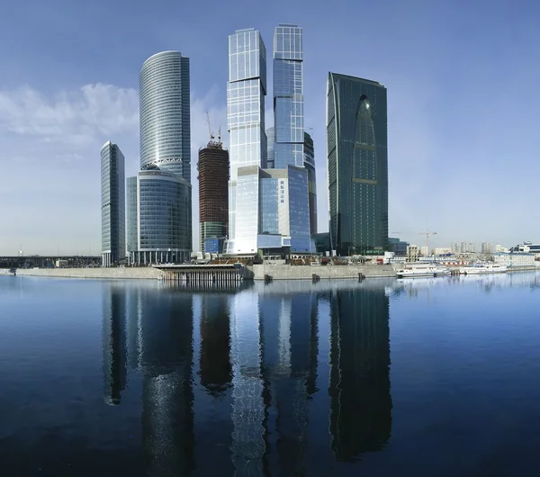 Panorama do centro de negócios internacional, Moscovo — Fotografia de Stock