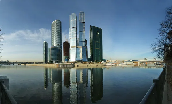 Panorama van het internationale business centre, Moskou — Stockfoto