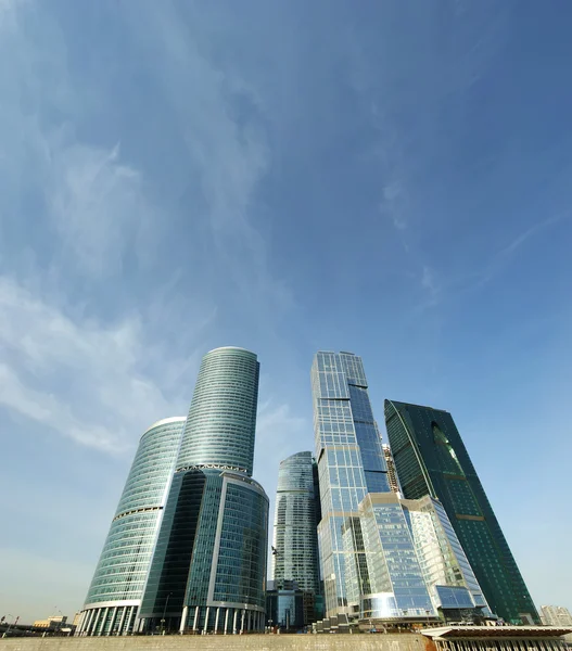 国际商务中心，莫斯科的全景 — 图库照片