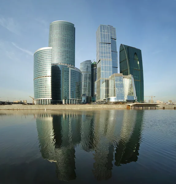 Панорама международного делового центра, Москва — стоковое фото