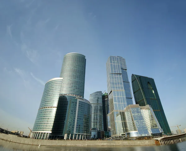 国际商务中心，莫斯科的全景 — 图库照片