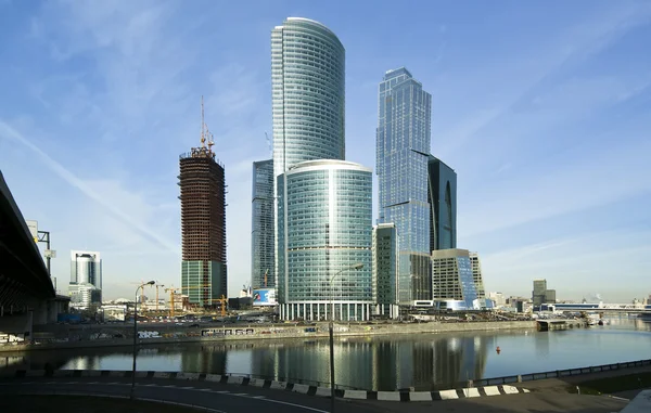 Skyskrapor i stadens internationella affärer, Moskva — Stockfoto