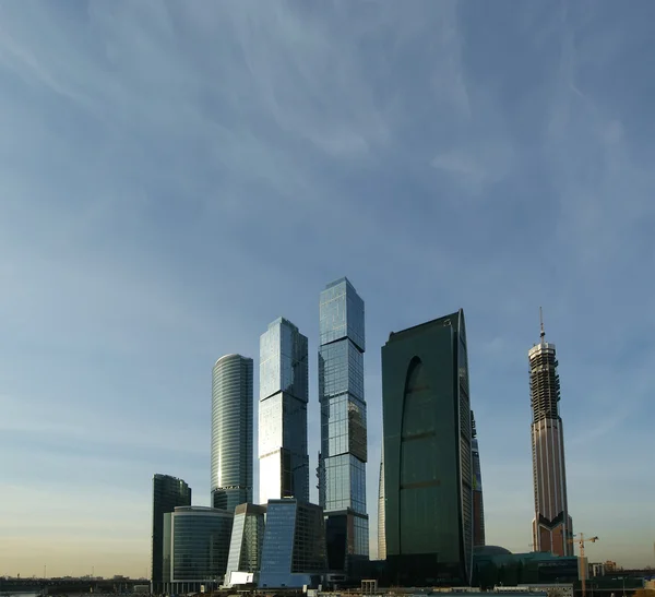 Хмарочоси Міжнародний бізнес-центр, Москва — стокове фото