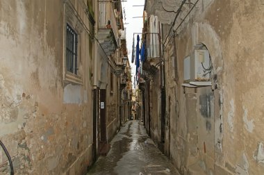 Ancient streets of Syracuse, Sicily, Italy clipart