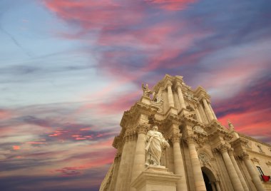 CATHEDRAL OF SYRACUSE. Sicily, Italy clipart