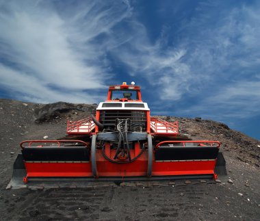 kar veya kar temizleme aracı, etna Dağı, Sicilya, İtalya