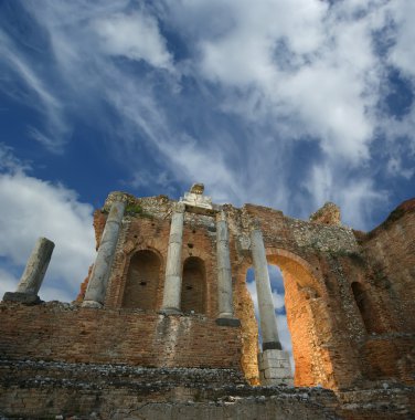 taormina, Güney İtalya antik tiyatro