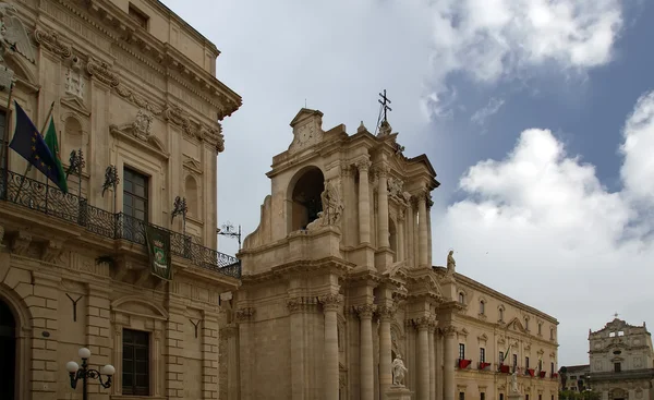 Kathedraal van syracuse, Sicilië, Italië — Stockfoto