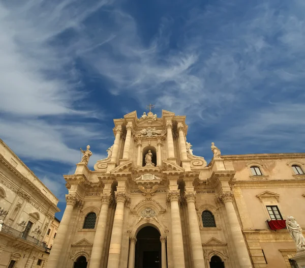 Katedrála v Syrakusy, Sicílie, Itálie — Stock fotografie
