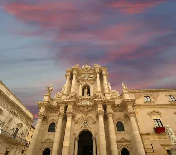 CATHEDRAL OF SYRACUSE, Sicily, Italy — Stock Photo, Image