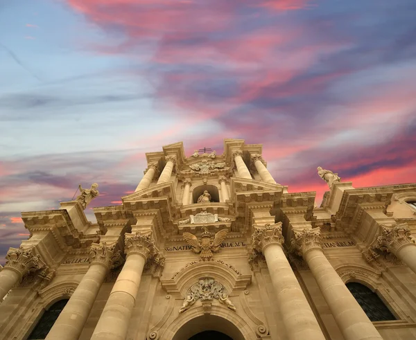 Katedral syracuse, Sicilya, İtalya — Stok fotoğraf
