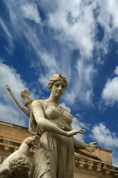 Fontanna Artemide. Syrakuzy, Sycylia, Włochy — Zdjęcie stockowe