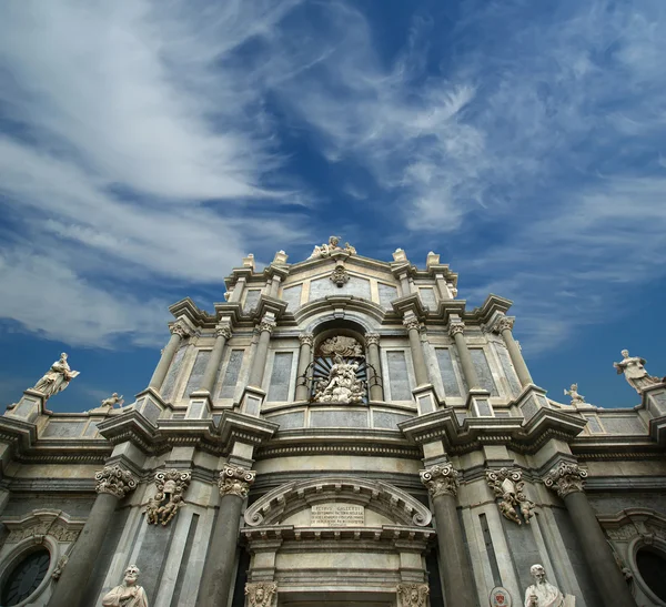 Die kathedrale von catania, berechtigt zu st. agatha, sizilien — Stockfoto