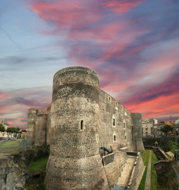 Castello ursino castle, catania, Sicilya ve Güney İtalya olduğunu