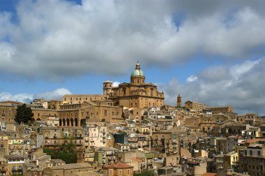 sicilia, agrigento eyaletinde bir tipik Antik şehir manzarası