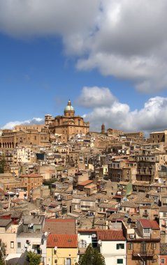 sicilia, agrigento eyaletinde bir tipik Antik şehir manzarası