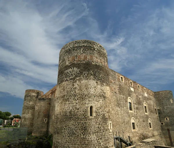 Castello ursino είναι ένα κάστρο στην Κατάνια, Σικελία, Νότια Ιταλία — Φωτογραφία Αρχείου