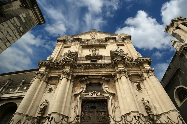Katholieke kerk van catania. Sicilië, Zuid-Italië — Stockfoto