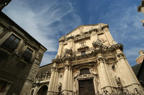Католическая церковь Катании. Сицилия, южная Италия — стоковое фото