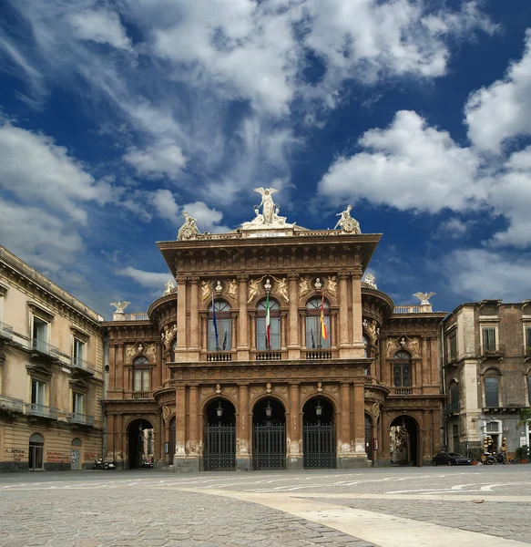 Katolikus templom, Catania. Szicília, Dél-Olaszország — Stock Fotó
