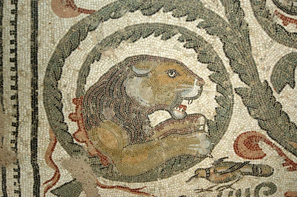 Fragment mosaïque Villa Romana del Casale, Sicile — Photo