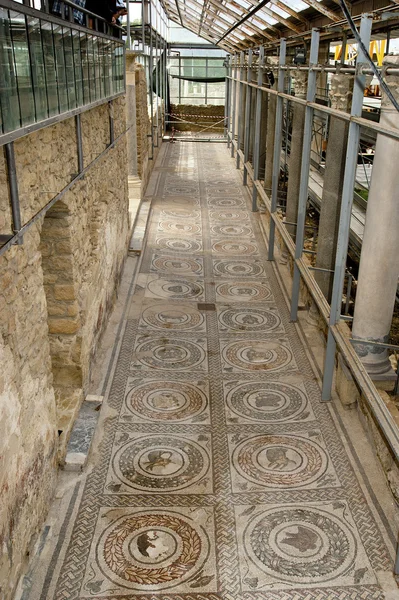 Római Villa Romana del Casale, töredék Sicily mozaik — Stock Fotó