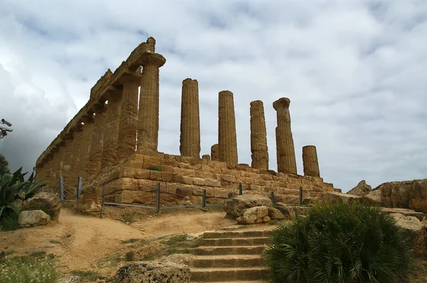 Templo grego antigo de Juno, Agrigento, Sicília — Fotografia de Stock